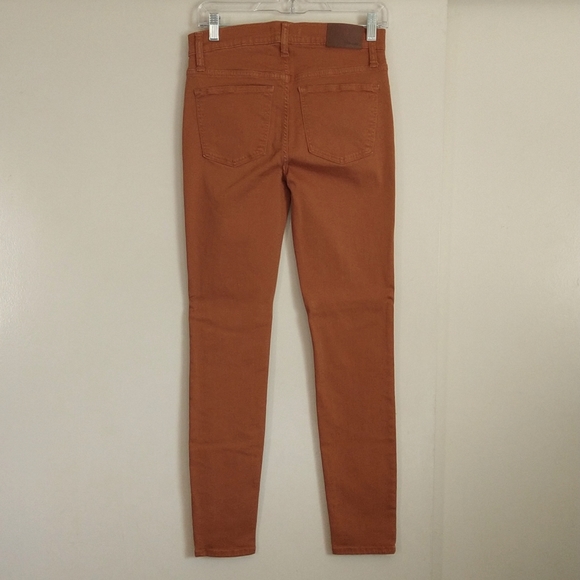 Madewell 9" Mid Rise Skinny Ankle Jeans Buttons Fly Copper Color Size 26 - Picture 7 of 16